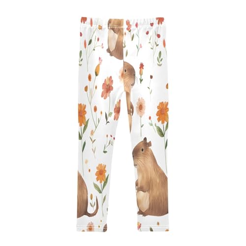 Bolaz Toddler Girls Leggings Printed Yoga Pants Leggings Lovely Capybara for Kids2