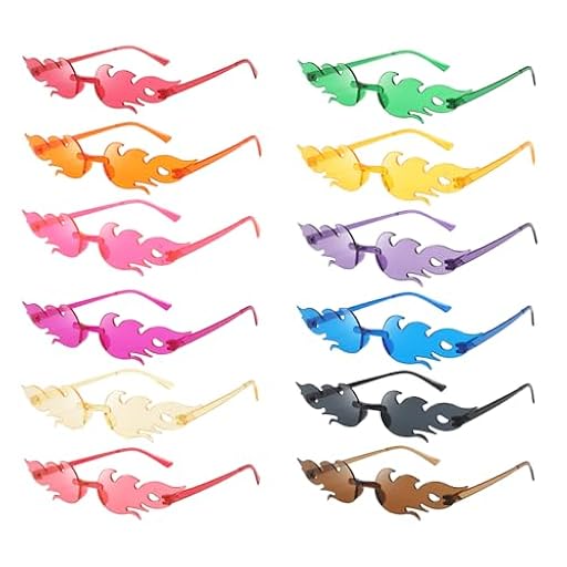 Zeuwets 12 gafas de fiesta, gafas de sol con llama, juego de gafas de sol, gafas de sol para fiestas para niños y adultos, juego de gafas de fiesta para carnaval, fiesta de cumpleaños, carnaval, 12 | Ya disponible en tu tienda friki favorita! En mundofriki.es! Zeuwets 12 gafas de fiesta, gafas de sol con llama, juego de gafas de sol, gafas de sol para fiestas para niños y adultos, juego de gafas de fiesta para carnaval, fiesta de cumpleaños, carnaval, 12 | Ya disponible en tu tienda friki favorita! En mundofriki.es!