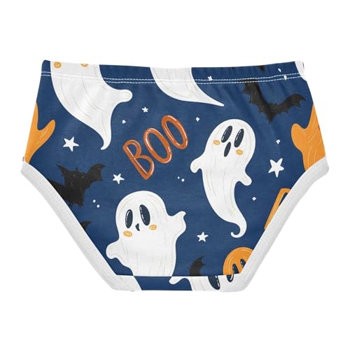 Toddler Girls Underwear 2t Cotton Little Girl Panties Colorful Kids Briefs Undies Halloween Cute Cartoon Ghosts2