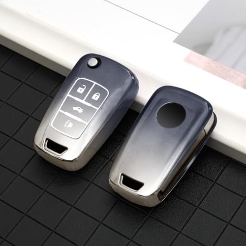 Coque de clé en TPU souple ELOHEI boîtier de rechange pour Chevrolet