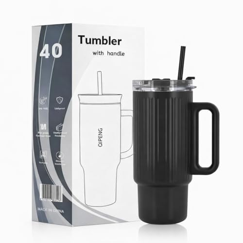 Image of HomeCloud Insulated Coffee Tumbler with Lid - Double Wall Travel Mug for Hot & Cold Drinks, Leak-Proof, Durable, Portable, Stylish Stainless Steel Design (Black)