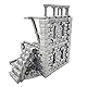 QP3D – Ruiniertes mittelalterliches Haus – Fantasiegebäude Terrain Landschaft für Tischplatte & RPG 28–32 mm Miniaturen Wargame Requisiten DnD D&D, 3D gedruckt und bemalbar