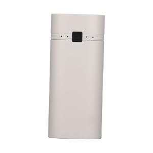 2x18650 Power Bank Portable USB Charger with Overcurrent Protection Lightweight Emergency Charging for Smartphones MP3 MP4 Tablets White