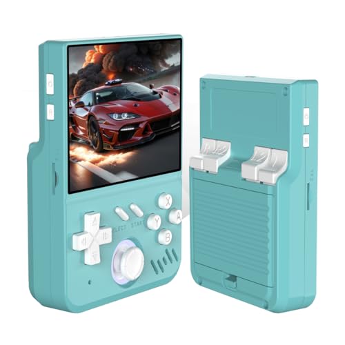 JOYARCH Mini consola de juegos retro de 128 G integrada más de 20000 juegos, pantalla HD de 3.5 pulgadas, consola de juegos portátil con sistema Linux de código abierto y batería de 4000 mAh