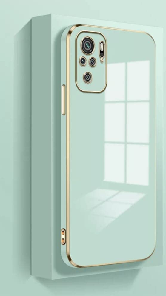 Cat Care Compatible with Redmi Note 10/Note 10S Luxury Square Plating Phone Case Solid Color Soft Silicone Back Cover for Redmi Note 10/Note 10S Case Cover (Mint Green) (B0BMS56FRV) Amazon Price History, Amazon Price Tracker