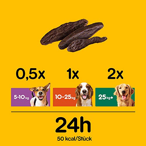 Pedigree Hundesnacks Hundeleckerli Ranchos mit Rind, 1 Packung (1 x 70g)