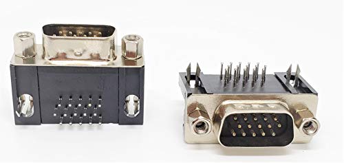 Conector D-sub 15 Pines ángulo recto PCB, pack 10 miniatura 1