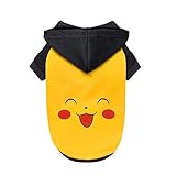 Hergestellt aus hochwertiger elastischer Baumwolle, Polyester und speziellem Samtfutter, kann es Haustiere jederzeit warm halten, der Hundehoodie ist atmungsaktiv, strapazierfähig und reißfest. 100% körpersicher und umweltfreundlich.