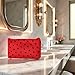 Red and Black Love Heart Travel Toiletry Bag Make Up Bags, Portable Travel Cosmetic Bag Makeup Case Heart Dot Print Toiletry Wash Organizer for Bottles, Cosmetics, Bathroom Toiletries, Cosmetic Bags