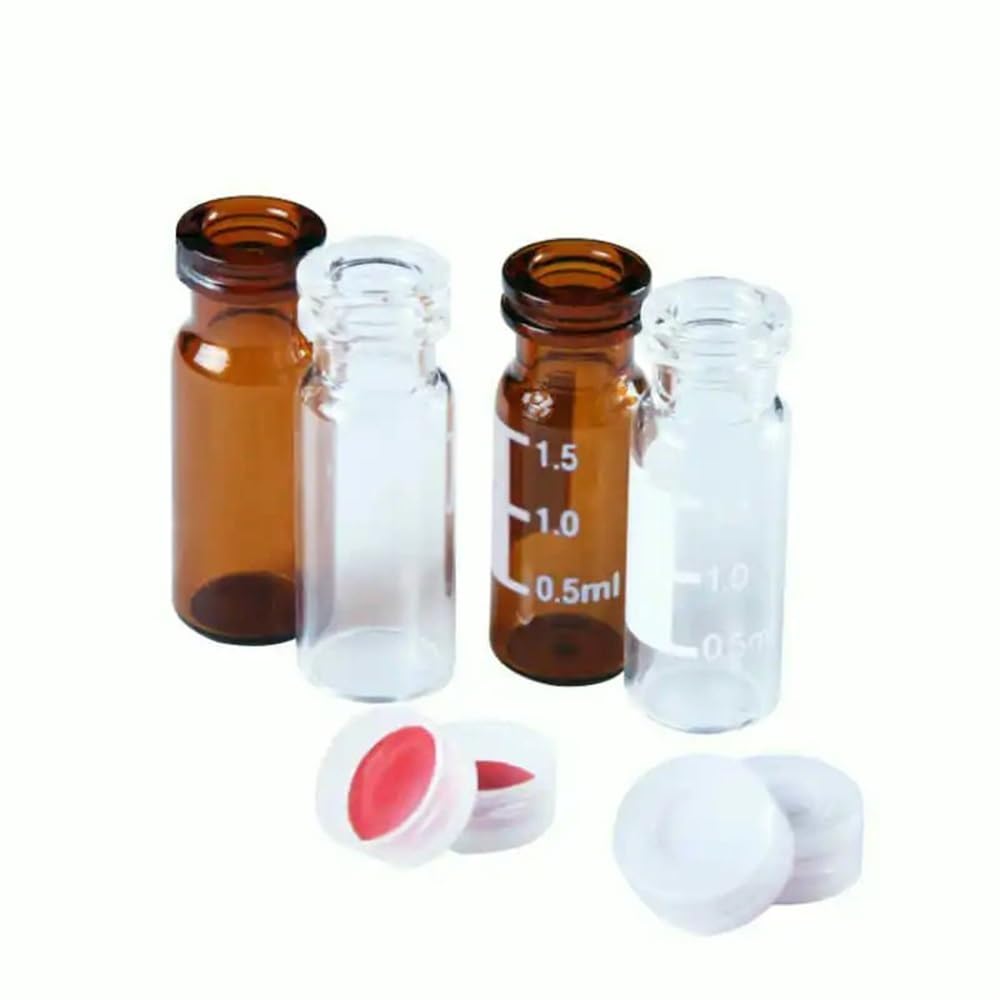 100 teile/los 4 ml Braune Schraubflasche Headspace-Fläschchen
