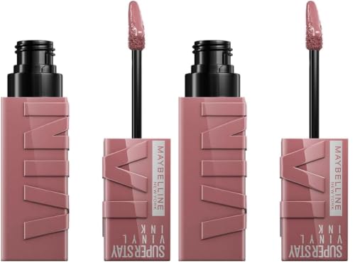 Image of Maybelline Superstay Vinyl Ink Liquid Lipstick, Awestruck (Pack of 2)