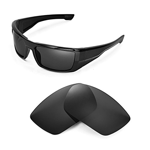 Walleva Replacement Lenses For Spy Optic Dirk Sunglasses - Multiple Options Available(Black - Polarized) #TOP26