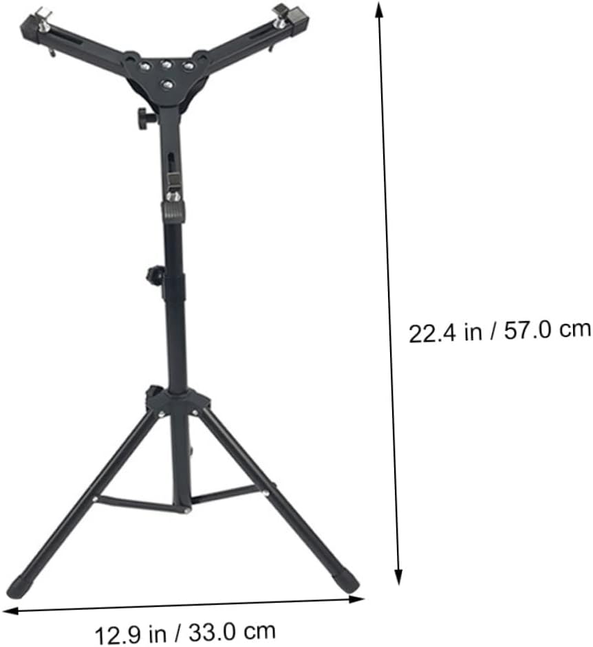 Levemolo 1pc Adjustable Dumb Drum Stand for Beginners Compact Silent Drum Holder for Practice for Practice Pads and Snare Skills for Indoor and Outdoor Use