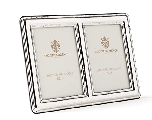 Hallmarked Solid Sterling Silver 925 Photo Picture Frame with Mahogany