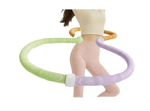 LALEER BIZ ウエストを痛めることなく、お腹の脂肪を減らしてスリムに導く、新しいソフトフラフープ。スプリングフラフープで、体重を減らしてスリムに。 (緑、紫、オレンジ 1.5kg)