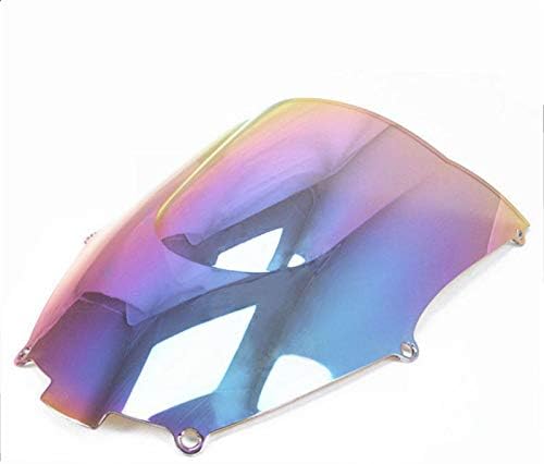 Double Bubble Windshield Windscreen for Kawasaki Ninja ZX9R ZX 9R 2000-2003 (Dark Iridium)
