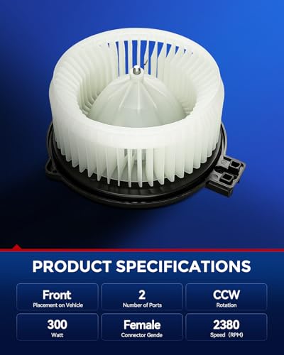 Image of KAX AC Blower Motor for Honda Accord Sedan 2003-2007 2.4L /3.0L,Honda Odyssey 2005-2010, Ridgeline 2006-2014, Acura TSX 2004-2008, Acura RL 2005-2012 - HVAC Heater Blower Motor Replaces# 75735,700192