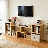 ACOHOOK 65 inch TV Stand, Entertainment Center with Storage Open Shelf, Mid Century Modern TV Stand, Media TV Consoles for Living Room/Bedroom/Sofa Cabinet, Large Capacity, Easy Installation - Walnut