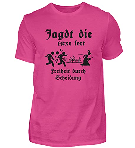 T-Shirt de qualité supérieure Homme Rose XXL en coton premium lourd