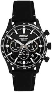Seiko Herren Analog Quarz Uhr mit Nylon Armband SSB417P1