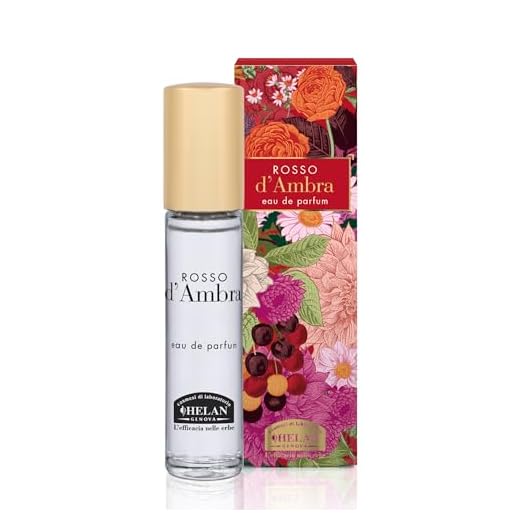 Helan, Rosso d'Ambra - Perfume para mujer con almendras dulces, Eau de Parfum para mujer, afrutado, ámbar amaderado, fragancia para mujer con notas equilibradas dulces y especiadas, fragancia