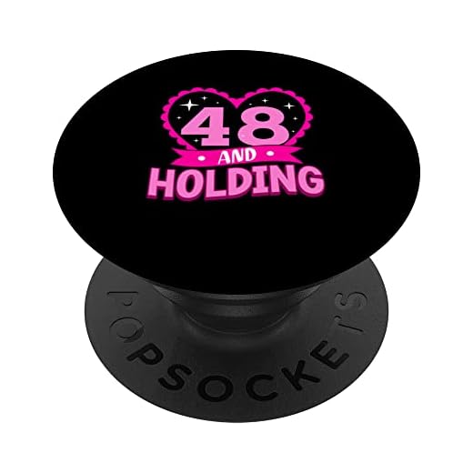 48 y celebración de regalo de cumpleaños 48 para su cuadragésimo octavo cumpleaños PopSockets PopGrip Intercambiable