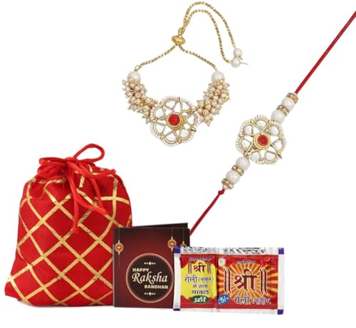 Kalakriti Rakhi Brother Combo Roli Chawal