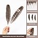 Outuxed 15pcs Natural Turkey Feathers for Crafts, 10-12 Inches Large Feathers for Hat Floral DIY Home Wedding Party Decoration Collection