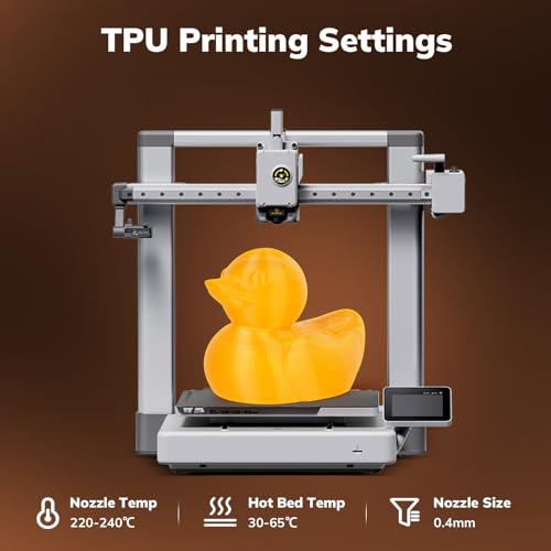 Image of AMOLEN 95A TPU 3D Printer Filament, 1.75mm Glow in The Dark Orange, Soft TPU Flexible 3D Printing Filament, Best with UV Lamps, 1kg Spool, Dimensional Accuracy + /- 0.02 mm, Fit Most 3D Printers