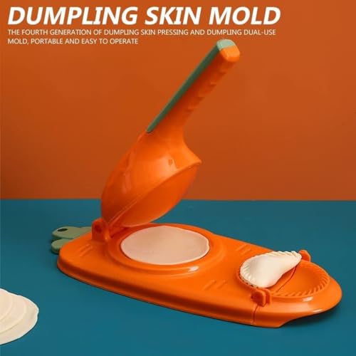 Image of 2 in 1 Dumpling Maker Ghughra Momos Maker Machine, Skin Press Mould for Gujiya Ghughra Mould Machine,Kitchen Dumpling Making Tool with Dumpling Puri Maker