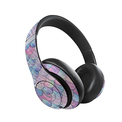 Image of MightySkins Carbon Fiber Skin Compatible with Beats Studio Pro - Mermaid Scales | Protective, Durable Textured Carbon Fiber Finish | Easy to Apply