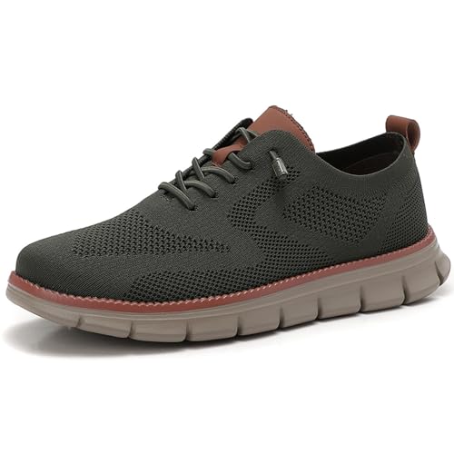 Image of Jeeeun Men's Dress Shoes Casual Knit Sneakers Lightweight Comfortable