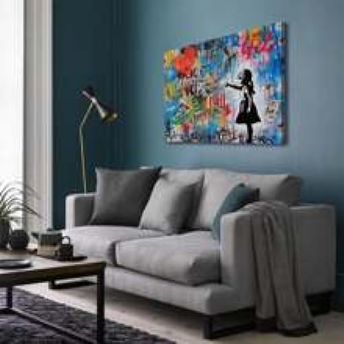Impression sur toile graffitis pour salon moderne et branché - 4