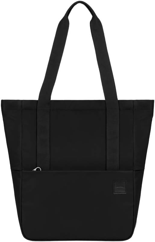 Incase Compass Tote with Flight Nylon - 18L Main Storage Area with Organizational Pockets, Internal 16 inch Faux Fur MacBook and Laptop Compartment, Zippered Front Pocket for Accessories - Black
