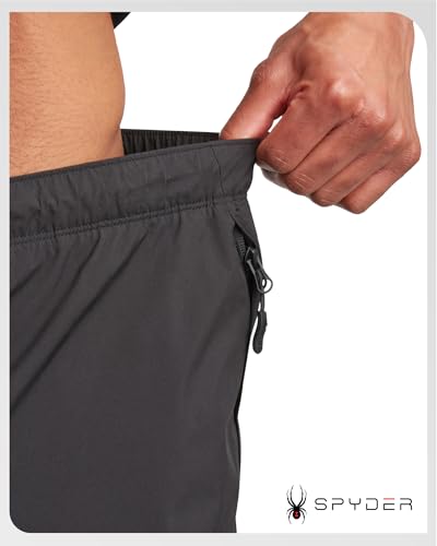 Spyder Mens Rain Pants - Waterproof Hiking Pants for Men, Lightweight Windproof Tactical Outdoor Gear with Elastic Waistband4