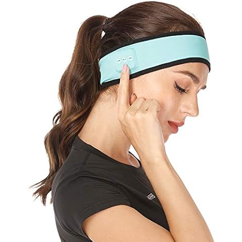 Bullpiano Bluetooth Headband Headphone Wireless 5.0 Noise Reduction Sports Headband Headphone with Ultra-Thin HD Stereo Speaker for Sports Running Yoga Air Travel Relaxation Cover