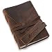 LEATHER JOURNAL NOTEBOOK A5 MEDIUM Handmade Artisan Unique Hand Pressed Unlined Cotton Paper For Men Women Kids 7 x 5, Best Gift for Art Sketchbook, Travel Diary & Notebooks to Write in, Sketch Book