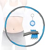 【Diseño cómodo】 La capa exterior del hula hoop está hecha de material de espuma EVA suave y agradable para la piel, que puede evitar que su cintura se dañe debido a la rotación prolongada. Núcleo de acero inoxidable de alta calidad que es más duradero y no se deforma fácilmente, en comparación con los tubos de plástico.