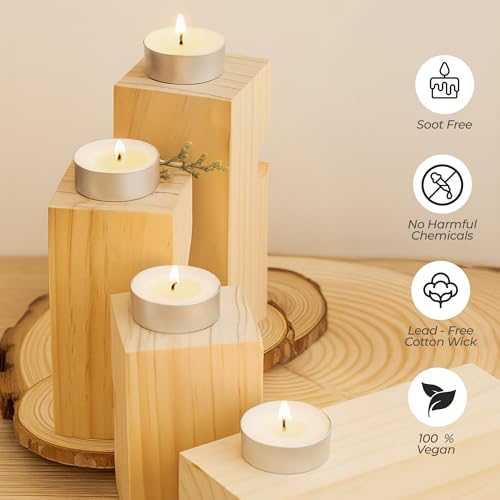 Image of Floryn Decor Unscented White Tealight Candles | Paraffin Wax | Smokeless, Lead-Free Cotton Wick | Long Burning Time -2-3 hrs. | Perfect for Decoration, Festivals, Weddings, |10 Grams Each. 150 Pcs