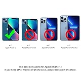 ELESNOW Case iPhone 13, with Card Holder PU Leather Wallet Flip Stand Phone Case Cover [Full Lens Protection] [Magnetic Closure] Compatible with Apple iPhone 13 (Black) - Image 2