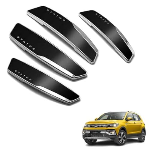 Image of Autokaar Status Car Door Edge Guard Scratch Protector Black Universal for Volkswagen Taigun /Polo /Ameo /Vento /Virtus /Tiguan