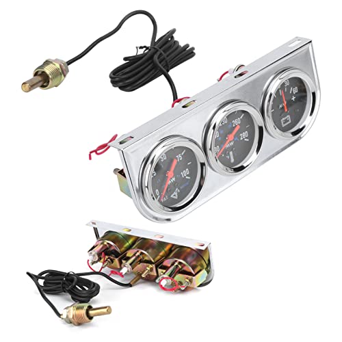 Amperímetro universal de 12V y medidores analógicos para salpicadero de metal 2