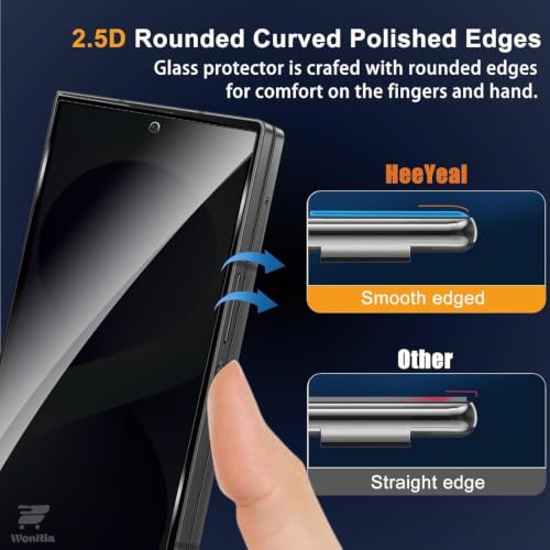 Image of Pack 1 - Privacy Tempered Glass Compatible with Samsung Galaxy Z Fold 8 Ultra 5G Screen Guard Protector | 9H Hardness | Case Friendly | Anti-Spy - Installation Kit