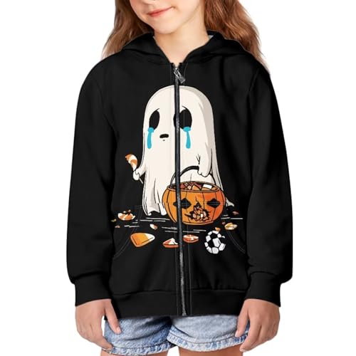 Image of Biyejit Kids Novelty 3D Graphic Printed Hooded Sweatshirt Boys Girls Zip Up Hoodies Age 6-16 Years