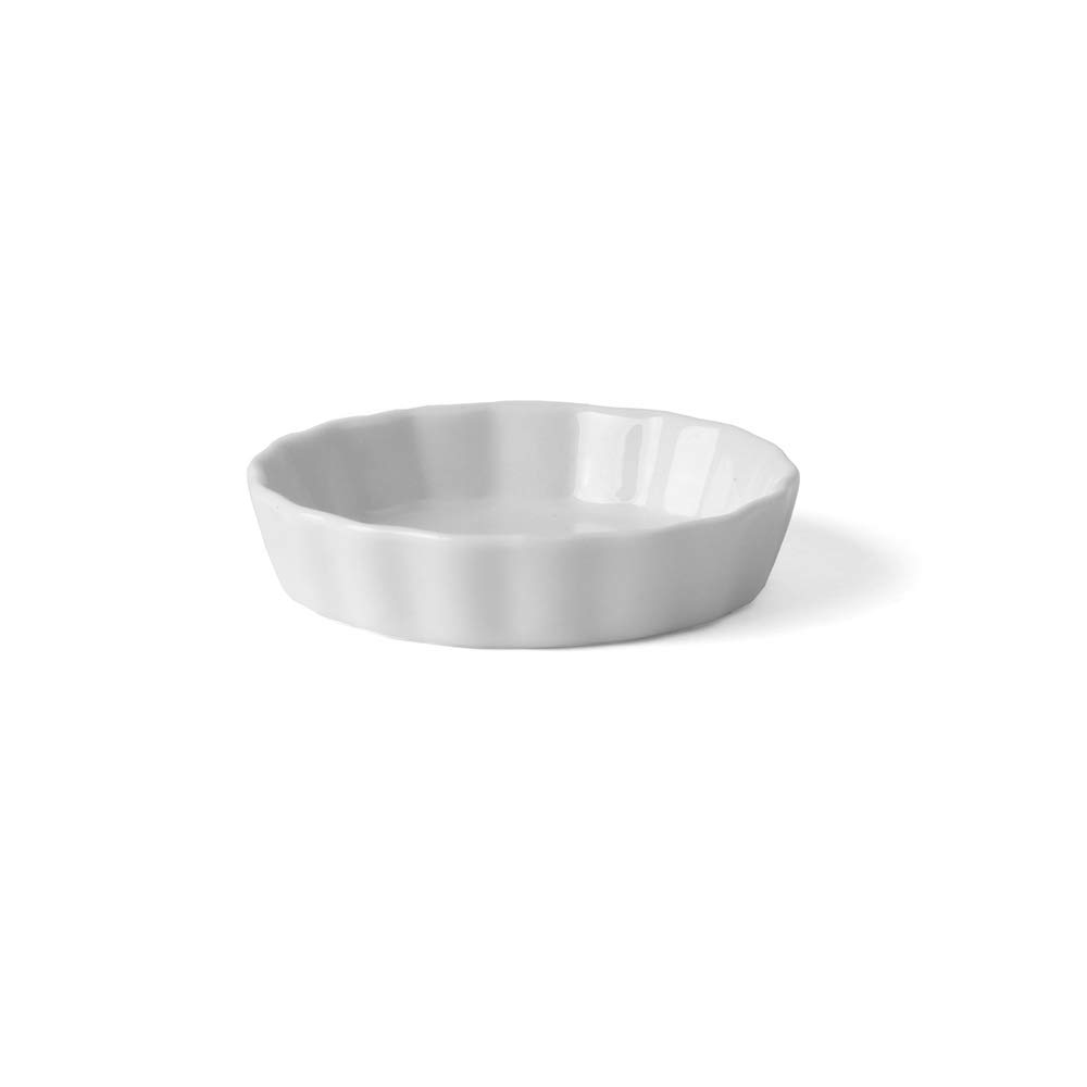Holst Porzellan TO 1194 forma quich/tortelet i tarta 8 cm okrągła, biała, 8 x 8 x 1,7 cm, 6 sztuk