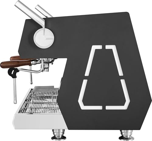 Image of Commercial 2-Group Volumetric Espresso Machine for Restaurant and Cafe Use, Stainless Steel and Copper Construction, 220V, Dark Gray