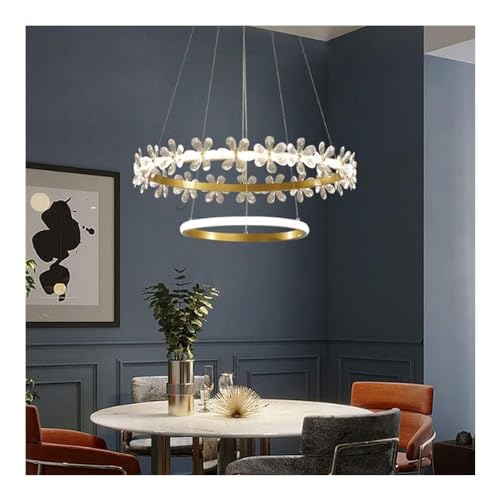 Lustre à fleurs à intensité variable pour un éclairage doux de chambre
