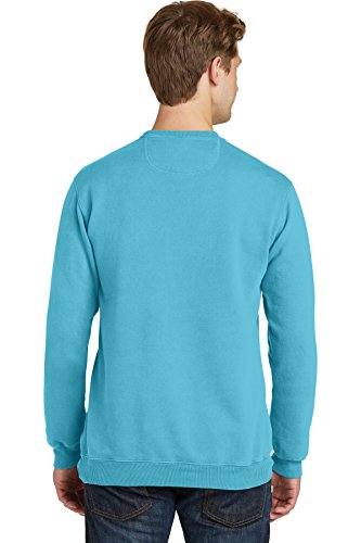 PORT AND COMPANY Pigment Dyed Crewneck Sweatshirt (PC098) Tidal Wave, 3XL3