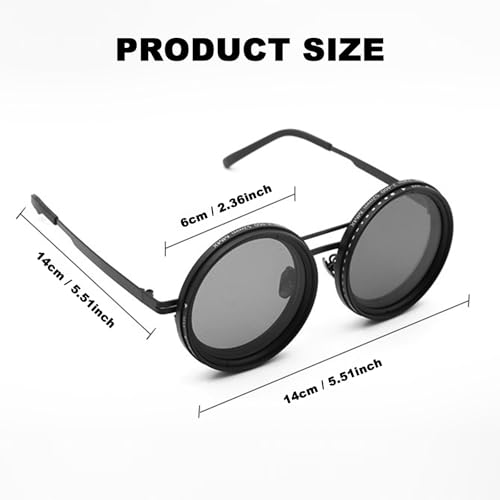 Adjustable Shades Glasses,Round Nd9 Polarized Sunglasses,1-9 Gears Beach Tint Eyewear,Dimming Filter Lens Glasses2