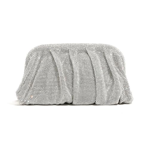 Sac de soirée en strass cristal avec chaîne amovible pour mariage et cocktail chic